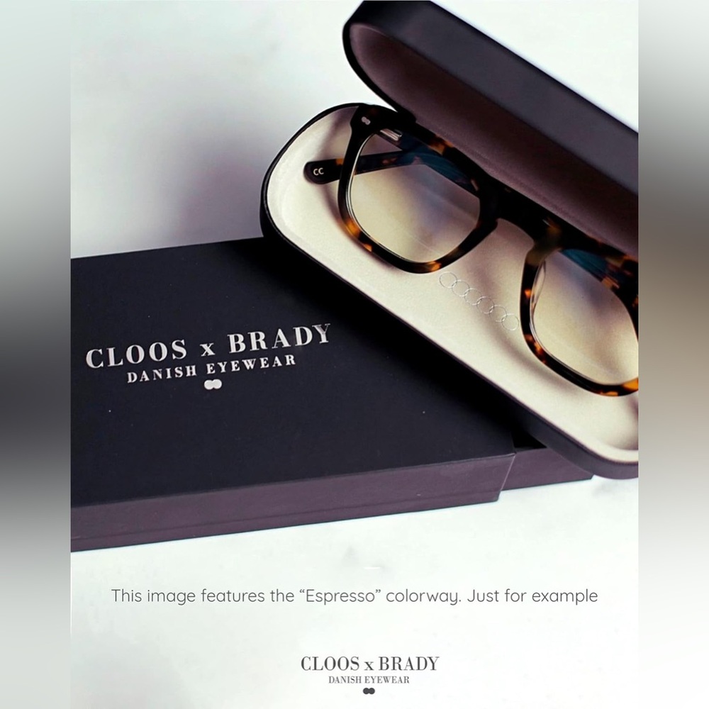 Cloos x Brady Espresso Blue Light Glasses Tortoise Tom Brady - Picture 7 of 8